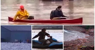 Апокалиптични сцени од поплавите во Британска Колумбија: 18.000 луѓе се отсечени од светот