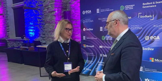 Средба на вицепремиерката Грковска со претседателот на Естонија Карис: Дигитализацијата е предуслов за ефикасно и транспарентно општество
