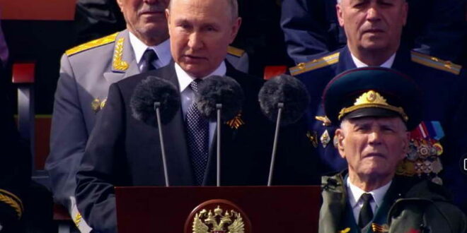 Путин на Парадата на победата во Москва без големо изненадување – зборуваше за „одбрана на татковината“