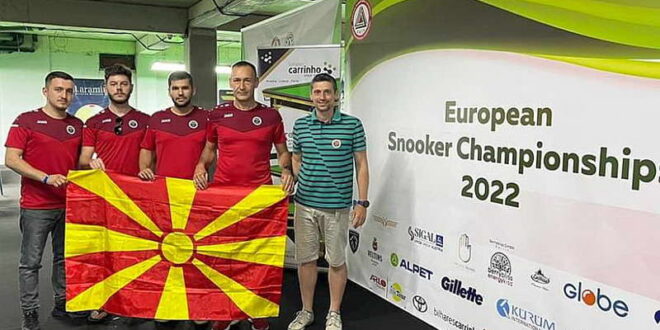 Македонската репрезентација во снукер го започнува учеството на ЕП во Шенѓин, Албанија