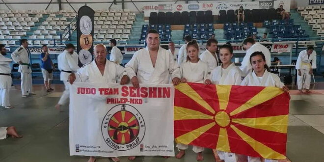 ЏК „СЕИШИН“ Прилеп прогласен за најдобар странски клуб на џудо турнирот во Грција