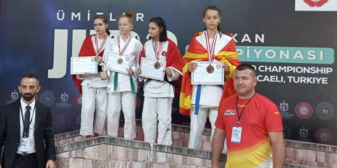 Бронзен медал за македонската џудистка Теа Настоска на Балканското првенство во Турција
