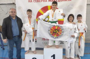 „Жетва“ од медали на младите џудисти на ЏК „Дрим“ Струга на Државното првенство во Скопје