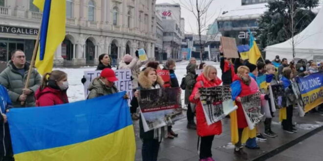 Здружението на Украинци во Македонија организира митинг на плоштад