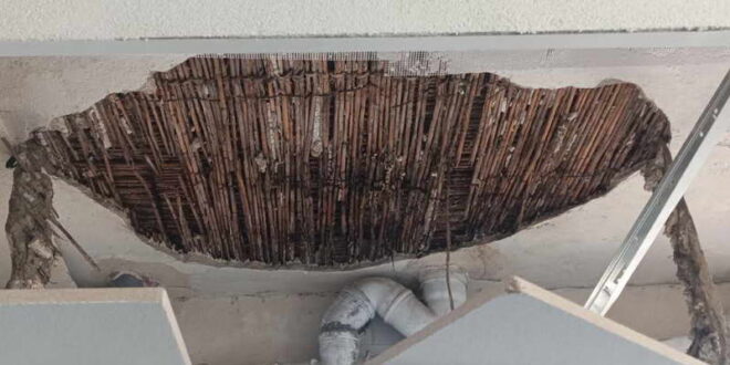 Падна таванот во медицинското училиште во Битола