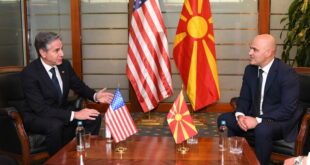 Ковачевски - Блинкен: Северна Македонија и САД негуваат стратешко партнерство и активна соработка на патот на македонското евро-интегрирање