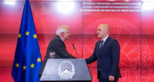 Ковачевски - Борел: Северна Македонија припаѓа на ЕУ, тоа е заедница на вредности, не само заедница на интереси