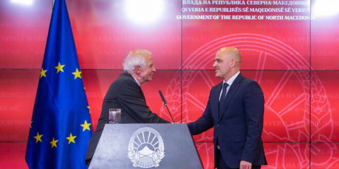 Ковачевски - Борел: Северна Македонија припаѓа на ЕУ, тоа е заедница на вредности, не само заедница на интереси