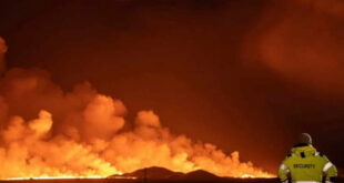 По недели исчекување, вулканска ерупција на Исланд