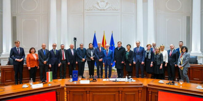 Џафери на средба со амбасадорите на земји членки на ЕУ: Претстојните избори се дел од патот на Северна Македонија кон Европската Унија
