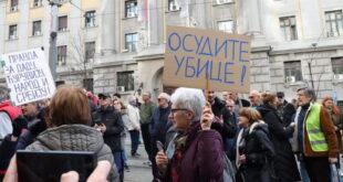 Протест во Белград против ослободителната пресуда за убиството на Славко Ќурувија