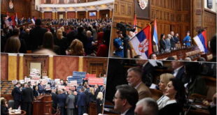 Конституирано српското Собрание, опозициските пратеници дадоа заклетва пред салата